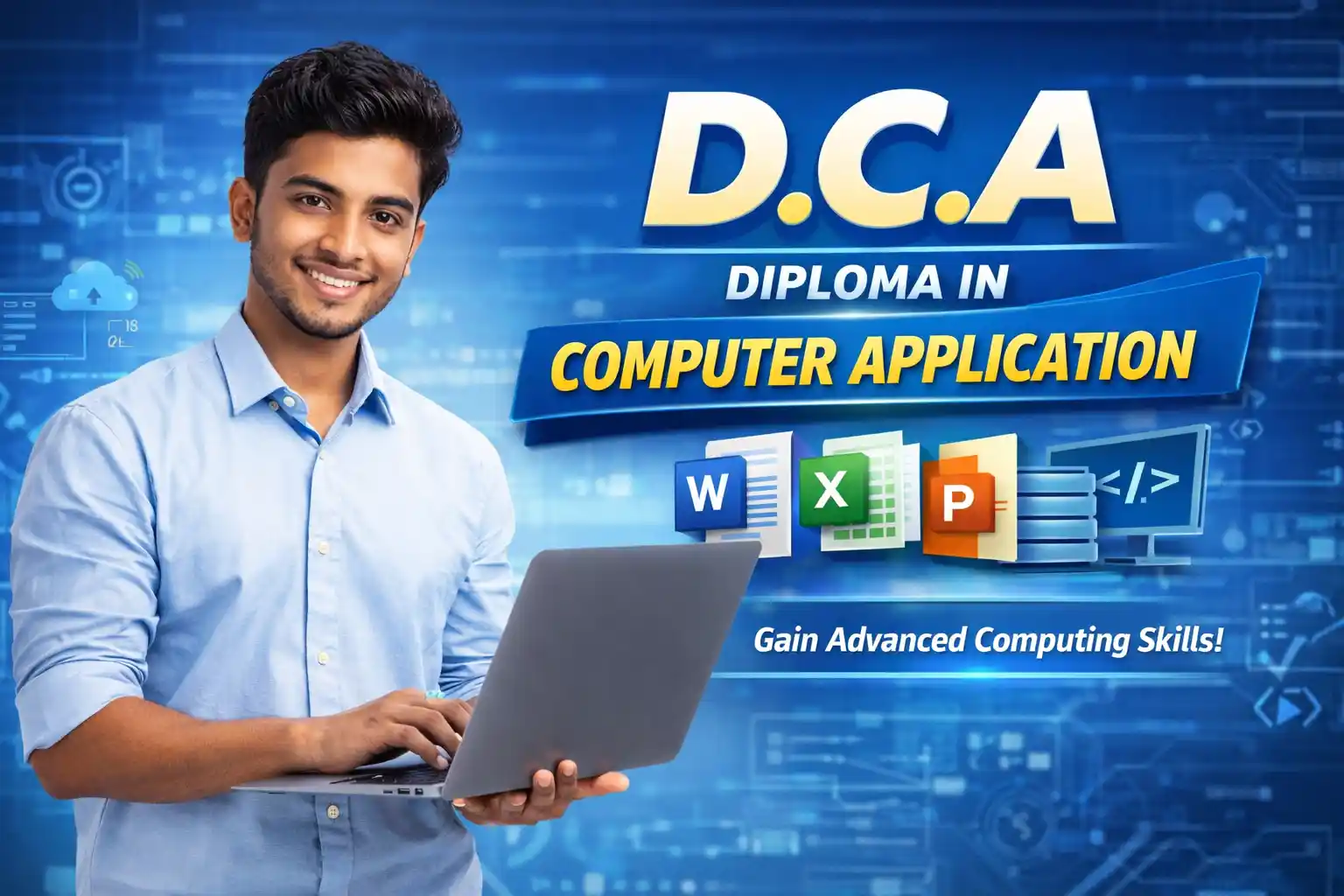 Computer Diplom D.C.A – Diploma in Computer Application - National Computer Literacy Drive
